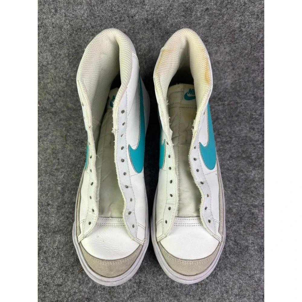 Nike Blazer Mid 77 Youth Size 7Y White Teal High Top Sneakers FV5938-100